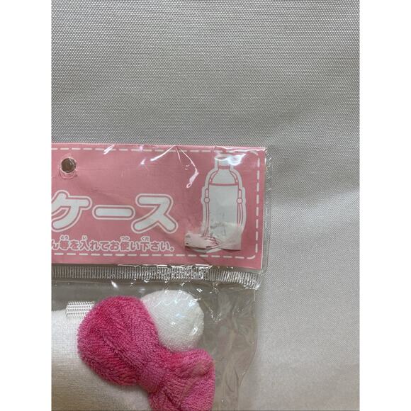 Hello Kitty 2001 Insulated Water Bottle plush Carrier adjustable string loop NEW - Picture 2 of 3